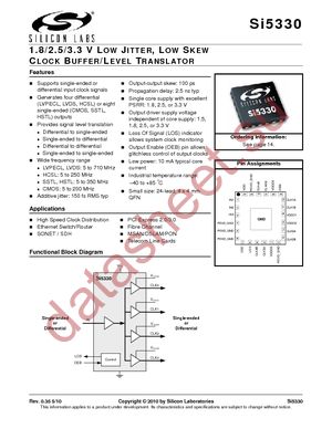 SI5330A-A00200-GM datasheet  